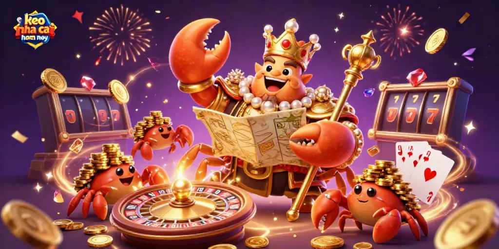 Experience thrilling moments of keo nha cai hom nay with an emperor crab ruling the casino world.